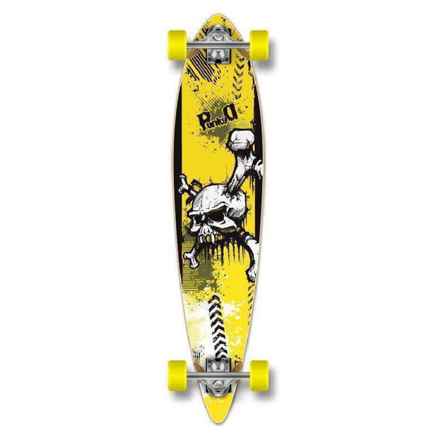 Punked Skull Pintail Longboard 40 inch - Complete - Longboards USA