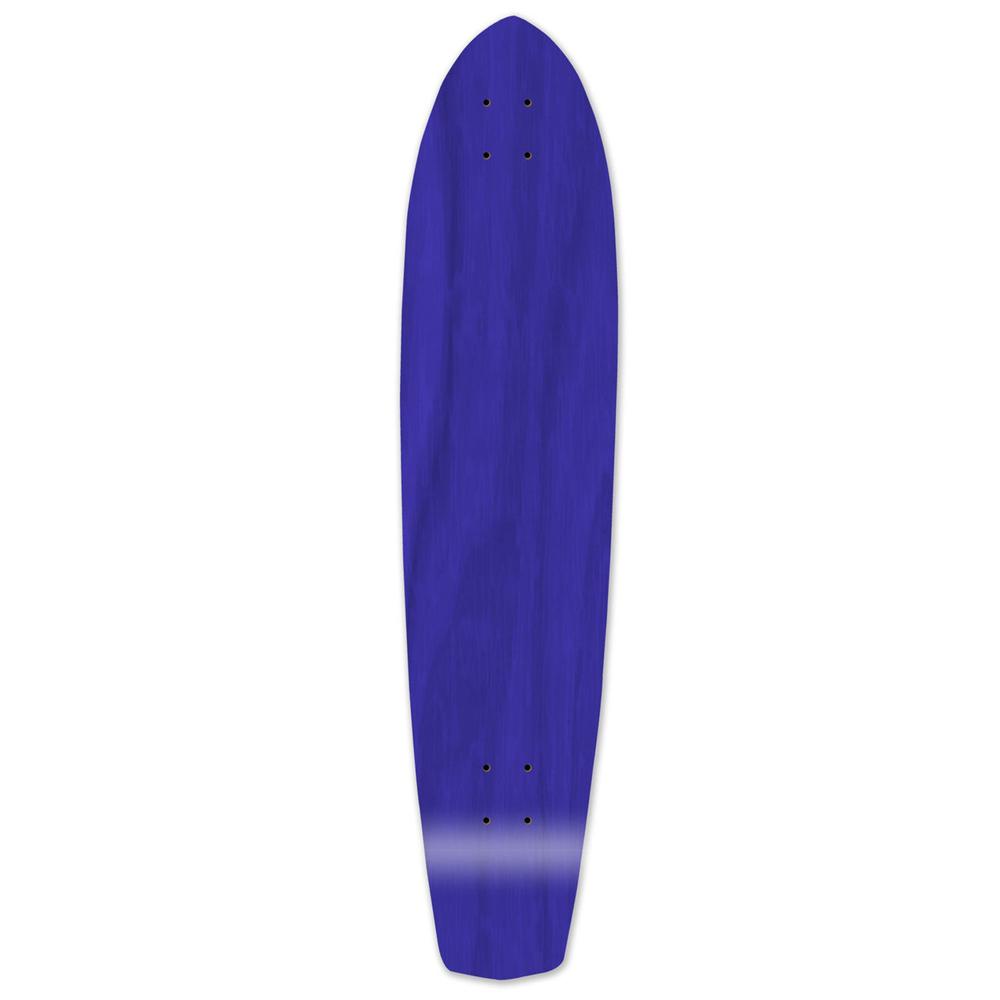 Punked Slimkick Blank Longboard Deck - Stained Blue - Longboards USA