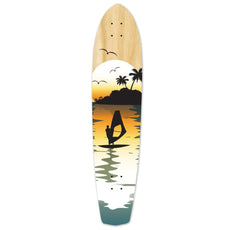 Punked Slimkick Longboard Deck - Natural Surfer - Longboards USA