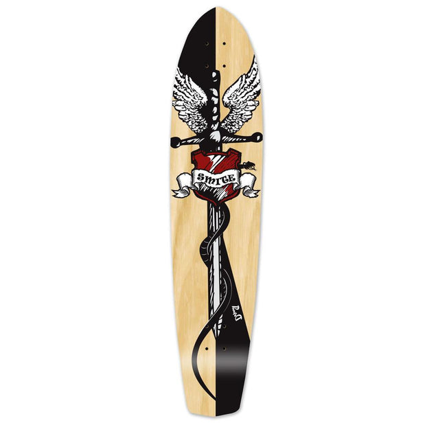 Punked Slimkick Longboard Deck - Smite - Longboards USA