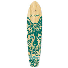 Punked Slimkick Longboard Deck - Spirit Animal WOLF - Longboards USA