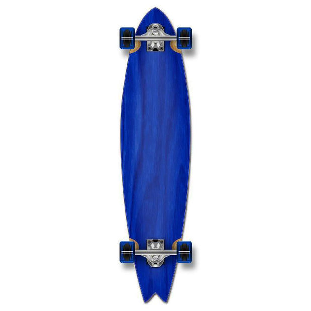Punked Stained Blue Fishtail Blank Longboard - Longboards USA