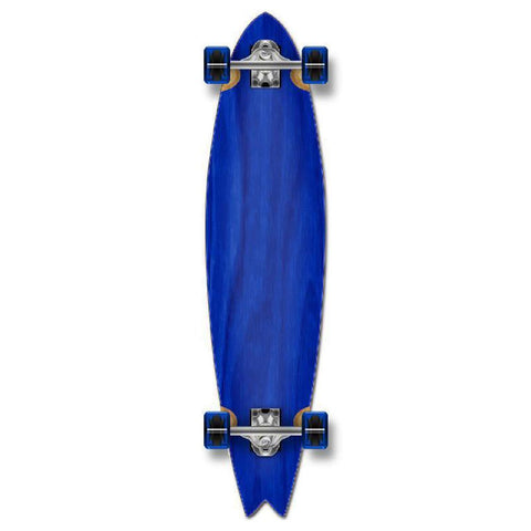 Punked Stained Blue Fishtail Blank Longboard - Longboards USA