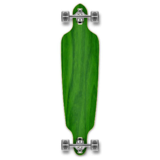 Punked Stained Green Drop Through Blank Longboard - Longboards USA