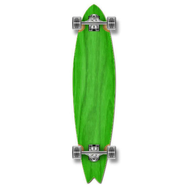 Punked Stained Green Fishtail Blank Longboard - Longboards USA