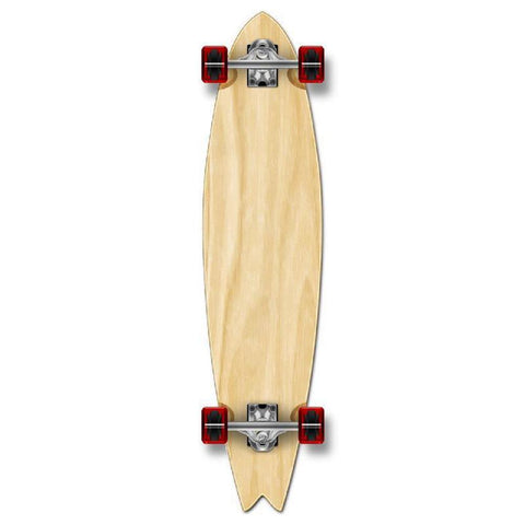 Punked Stained Natural Fishtail Blank Longboard - Longboards USA