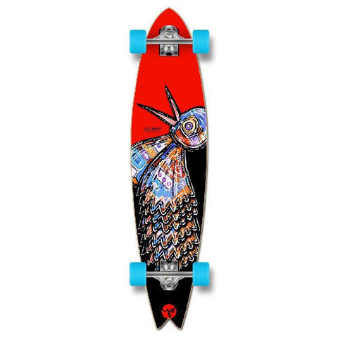 Punked The Bird Red Fishtail Longboard - Longboards USA