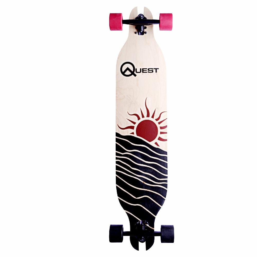 Quest Red Sun 40 Skateboard - Longboards USA