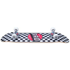 Rad Checker White/Black 8.0" Complete Skateboard - Longboards USA