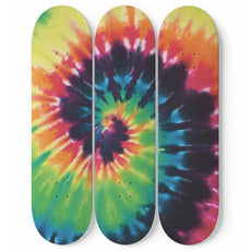 Rainbow Tie-Dye | Skateboard Wall Art, Mural & Skate Deck Art | Home Decor - Longboards USA