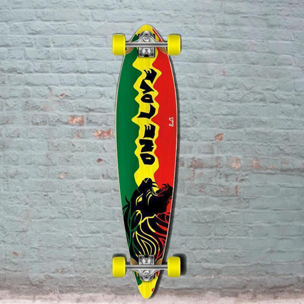 Rasta 2 Pintail Longboard from Punked - Complete - Longboards USA