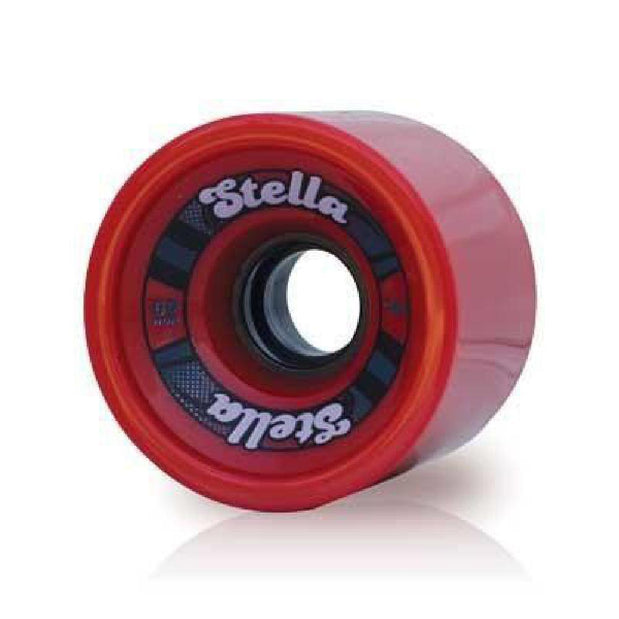 Red Longboard Skateboard Stella 69mm Wheels - Set of 4 - Longboards USA