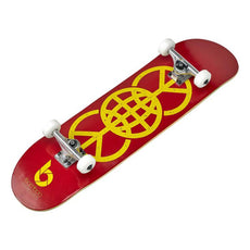 Red World Peace Graphic Bamboo Skateboard - Longboards USA