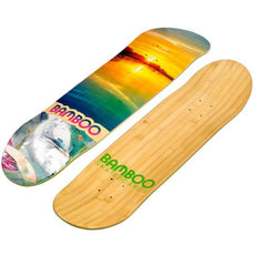 River Disaster Graphic Bamboo Skateboard - Longboards USA