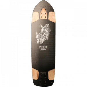 Rocket Rhino 32" Downhill/Freeride Longboard Deck - 10th Year Series - Longboards USA