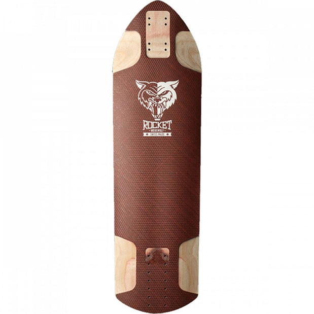 Rocket Werewolf Red 31.5" Downhill/Freeride Longboard Deck - Longboards USA