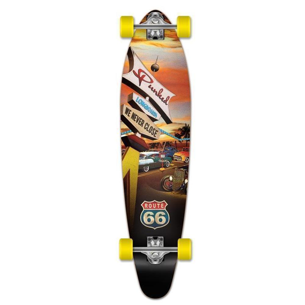 Route 66 Punked Kicktail Longboard 40" Diner - Longboards USA