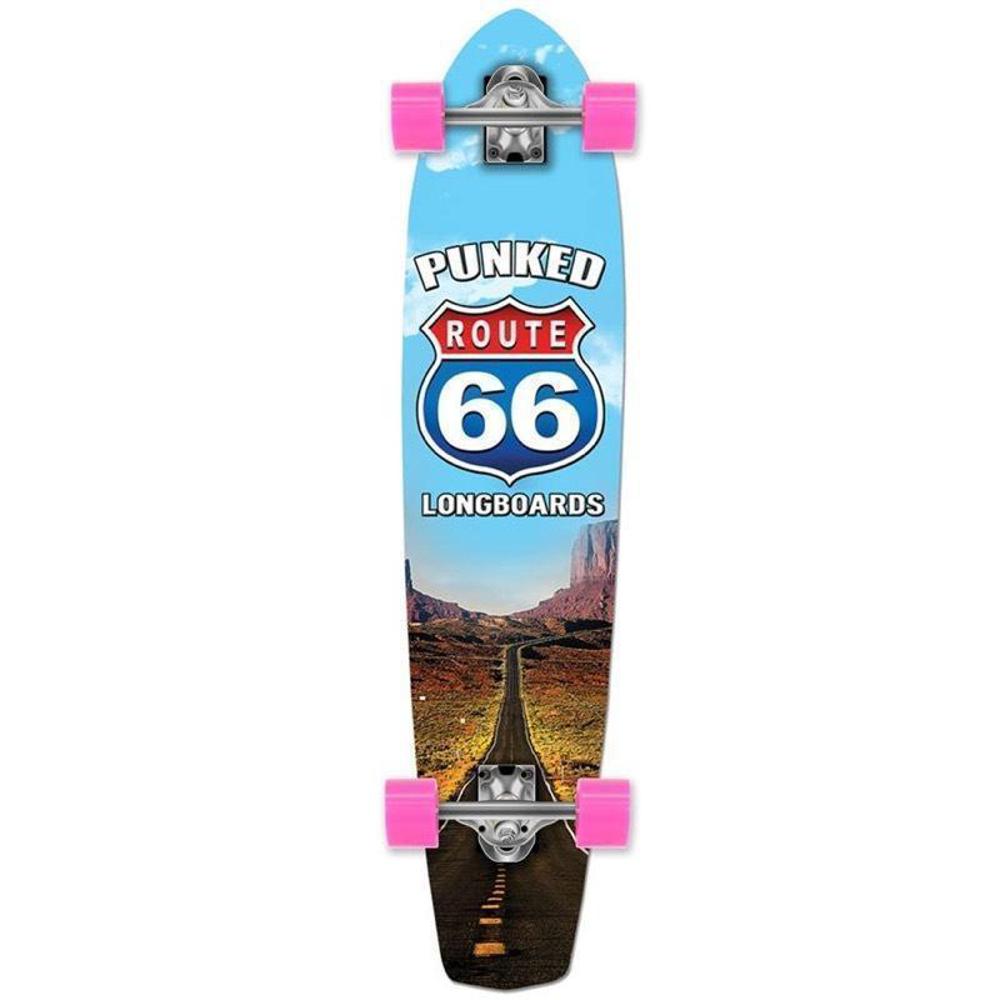 Route 66 The Run 36" Slimkick Longboard from Punked - Complete - Longboards USA