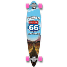 Route 66 The Run Pintail Longboard 40" from Punked - Longboards USA