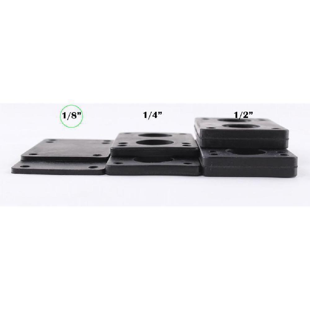 Lot De Coussinets Riser Pads Hard 1/2" (12 Mm) – Caoutchouc Dur Pour Skateboard, Longboard, Cruiser – Anti Wheelbite