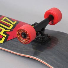 Santa Cruz Classic Dot 80'S Cruzer Black/Red 32" Cruiser Longboard - Longboards USA