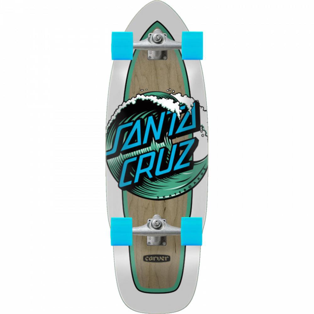 Santa Cruz Wave Dot Cut Back Surfskate 30" Cruiser Longboard - Longboards USA