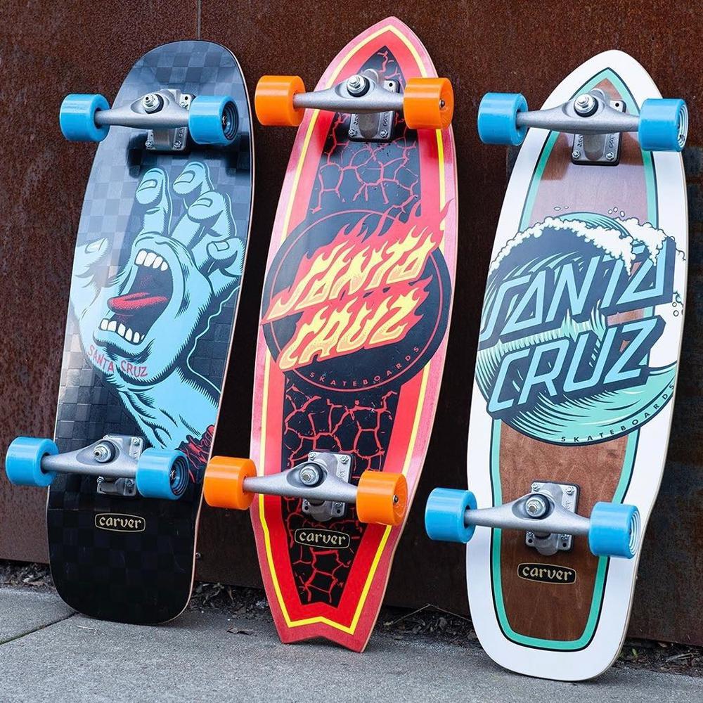 Longboard Santa Cruz Wave Dot Cut Back Surfskate 30