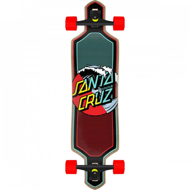 Santa Cruz Wave Dot Splice Cruzer Drop Thru 36.0" Longboard - Longboards USA