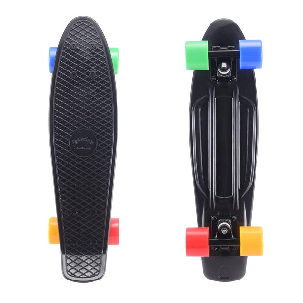 Sanview Black 22 Inch Mini Cruiser Beginners Skateboard for Kids - Longboards USA