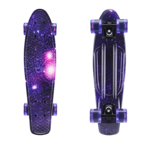 Sanview Galaxy 22 Inch Mini Cruiser Skateboard for Beginners - Longboards USA