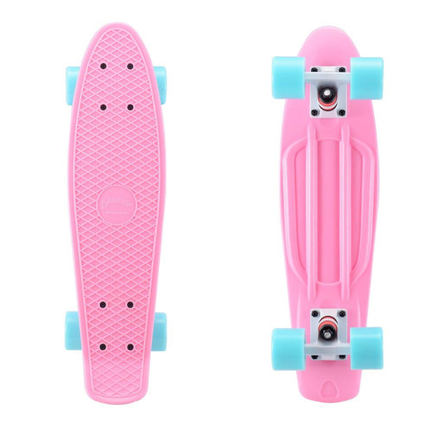 Sanview Pink 22" Inch Mini Cruiser Beginners Skateboard - Longboards USA