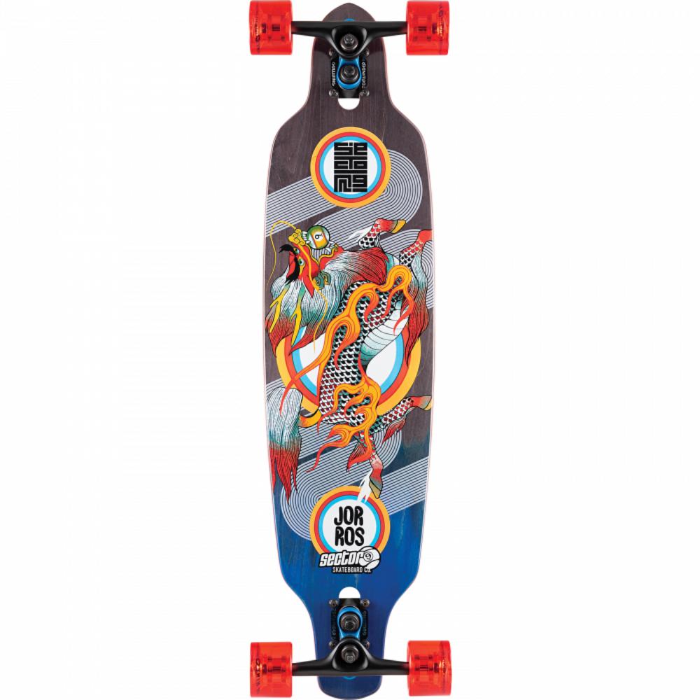 Sector 9 Kirin Fractal Sidewinder 36" Drop Through Longboard - Longboards USA