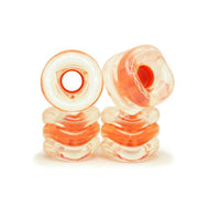 Shark Wheel 60mm Clear With Orange Hub California Roll Skateboard Wheels - Longboards USA