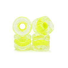 Shark Wheel 60mm Clear With Yellow Hub California Roll Skateboard Wheels - Longboards USA