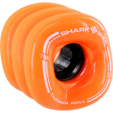 Shark Wheel 60mm Orange California Roll Skateboard Wheels - Longboards USA