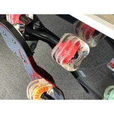 Shark Wheel DNA Clear with Red Hub 72mm 78a Longboard Wheels - Longboards USA