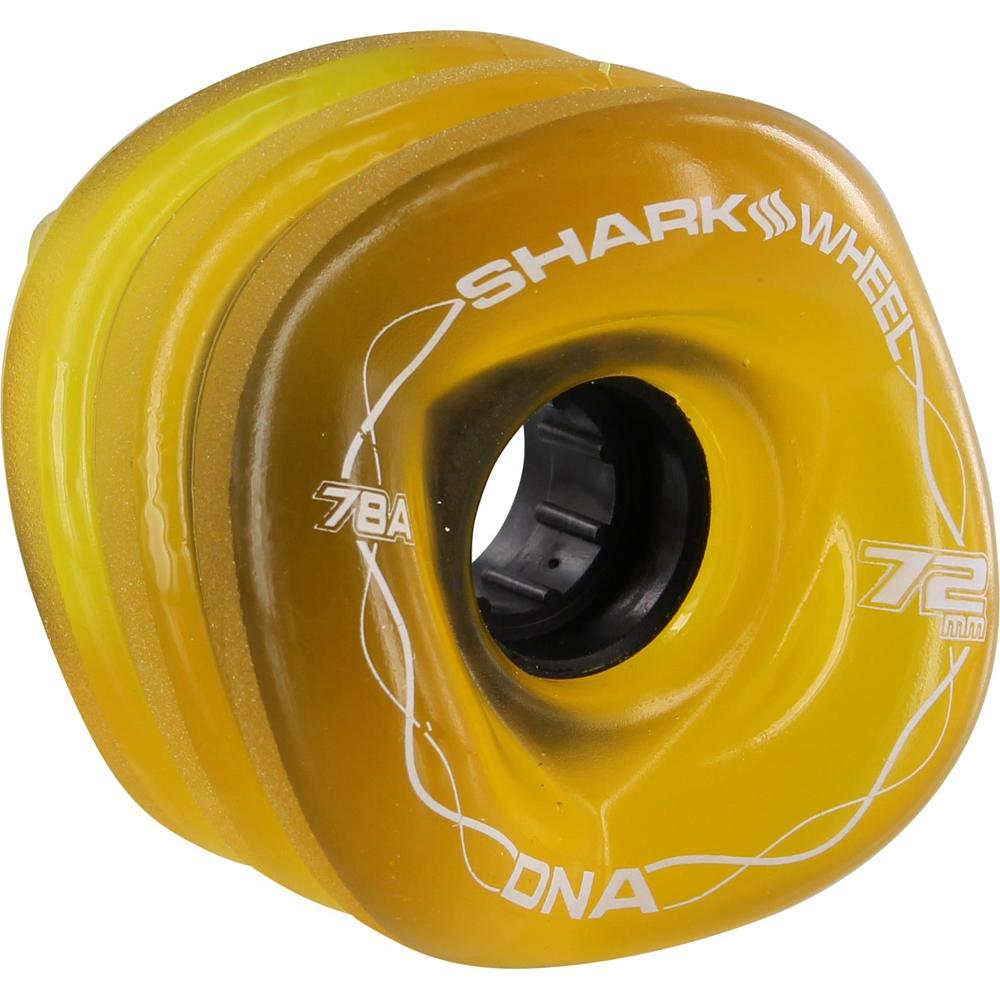SharKWHEEL Roues Longboard DNA 72 Mm 78A – Formule Serpent Pour Vitesse & Confort Sur Tous Terrains (Noir, Lot De 4)