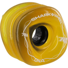 Shark Wheel DNA Transparent Amber 72mm 78a Longboard Wheels - Longboards USA