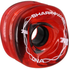 Shark Wheel DNA Transparent Red 72mm 78a Longboard Wheels - Longboards USA