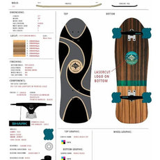 Shark Wheel High Life 31"Old School Skateboard - Longboards USA