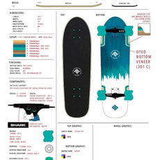 Shark Wheel Layers 31" Cruiser Skateboard - Longboards USA
