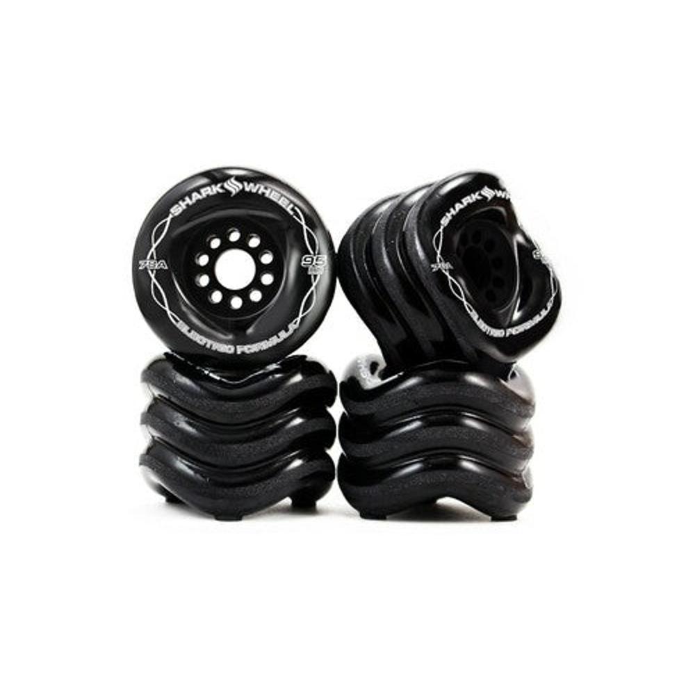 Shark Wheel Megalodon Formula 95mm 78a Black Longboard Wheels - Longboards USA