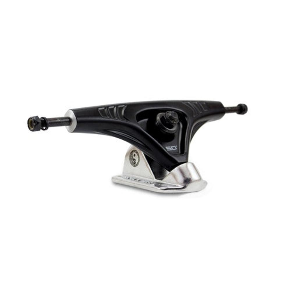 Shark Wheel Shiver Pro Series Black/Silver 180mm Longboard Trucks - Longboards USA