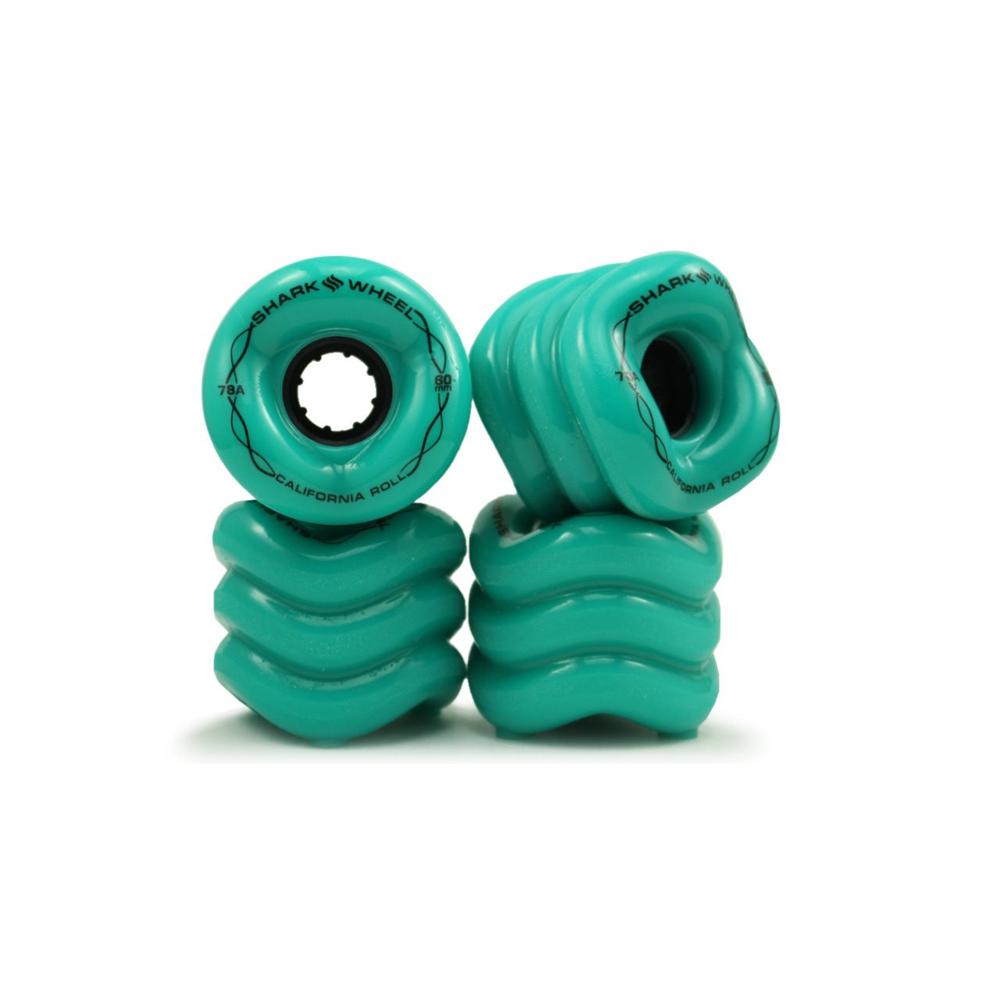 Shark Wheel California Roll Turquoise 60mm 78A Skateboard Wheels