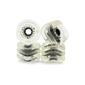 Shark Wheels Longboard - 72MM, 78A Clear with Grey Hub DNA - Longboards USA