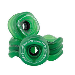 Shark Wheels Longboard Transparent Green Sidewinder 70mm 78a - Longboards USA