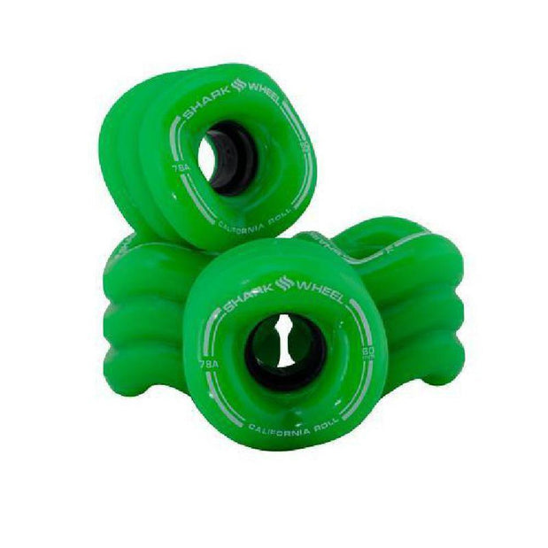 Shark Wheels Skateboard Green California Roll 60mm 78a - Longboards USA