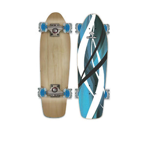 Shiver Blue Swirl 29" Cruiser - Longboards USA