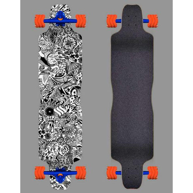 Shiver Daydreamer Drop Down Longboard 38" - with Shark Wheels - Longboards USA