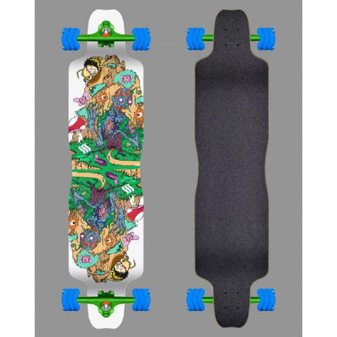 Shiver Drop Down Zombie Longboard 38 inch with Shark Wheels - Longboards USA